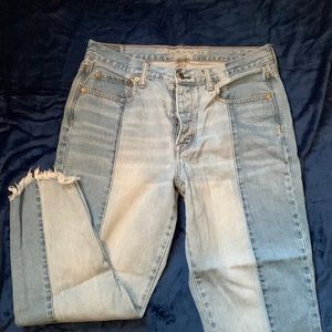 American Eagle two tone jeans